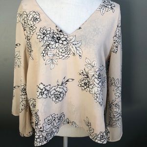 Light pink Floral Top